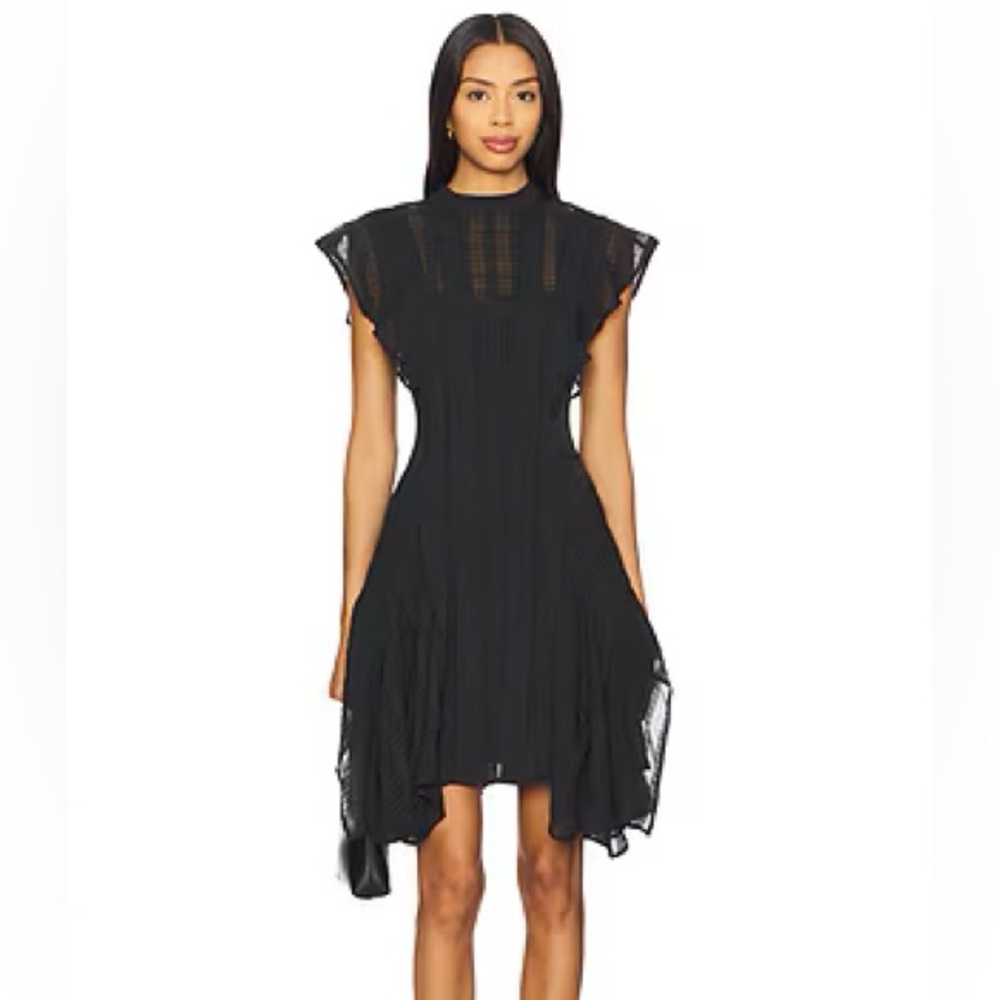 All Saints Fleur black dress